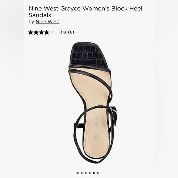 Nine West Shoes - Nine West!😎Grayce 3-block heel sandals/blk-size-10